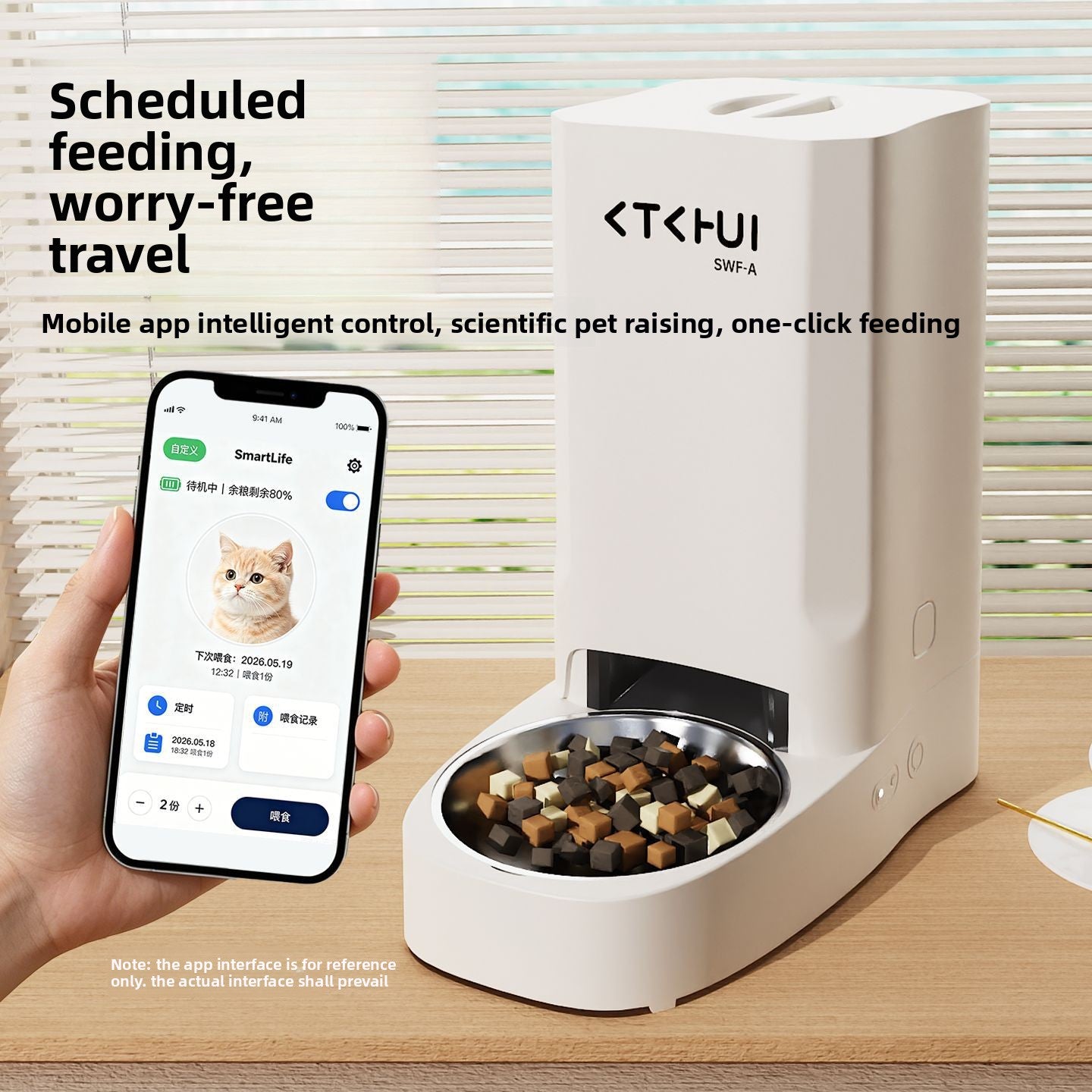 Automatic Pet Feeder with WiFi APP Control