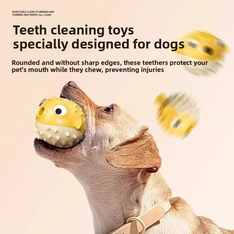 Pufferfish Bouncy Chew Resistant Dog Toy
