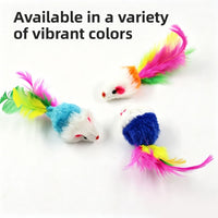 Plush Colorful Mouse Cat Toy