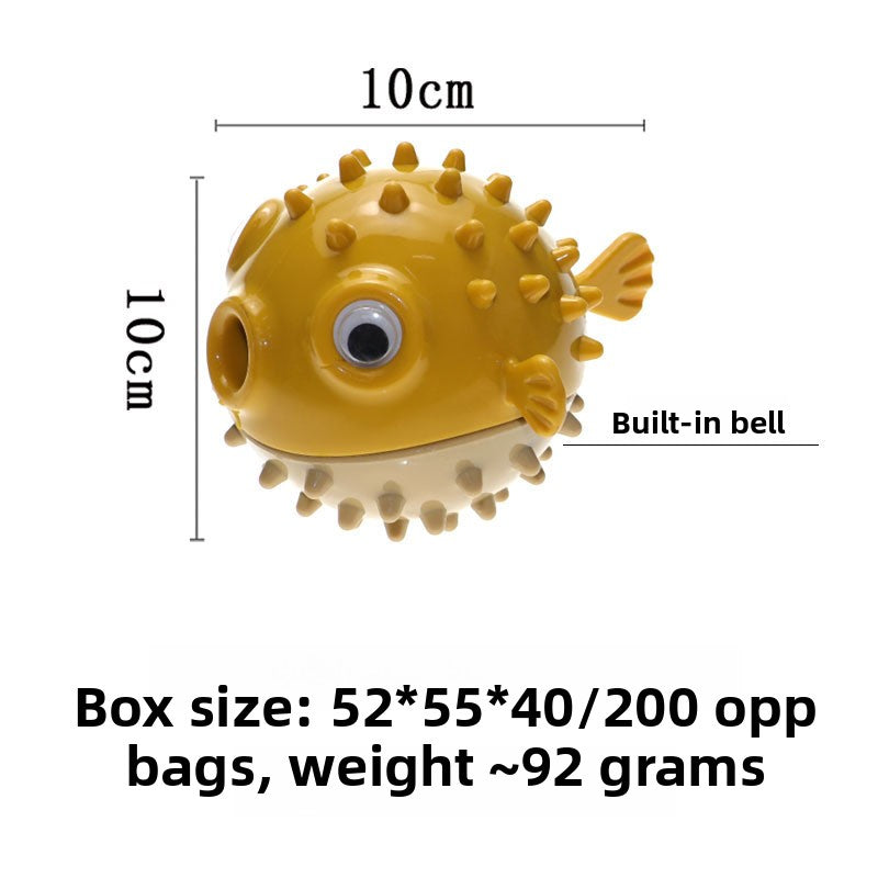 Pufferfish Bouncy Chew Resistant Dog Toy