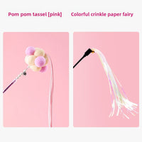 Feather Bell Cat Teaser Wand Toys