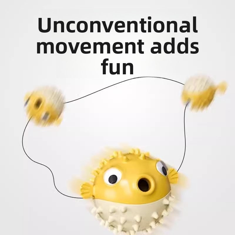 Pufferfish Bouncy Chew Resistant Dog Toy