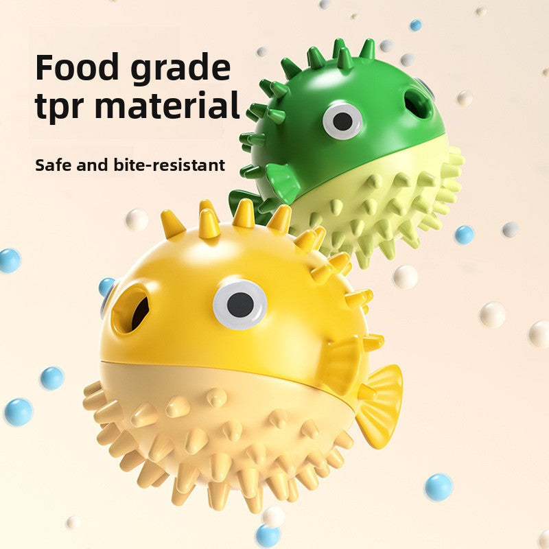 Pufferfish Bouncy Chew Resistant Dog Toy
