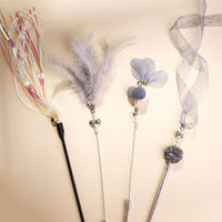 Feather Bell Cat Teaser Wand Toys
