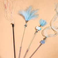 Feather Bell Cat Teaser Wand Toys