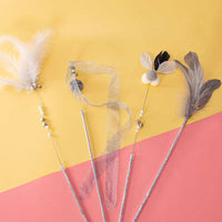 Feather Bell Cat Teaser Wand Toys