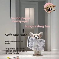 Dog teething newspaper toys