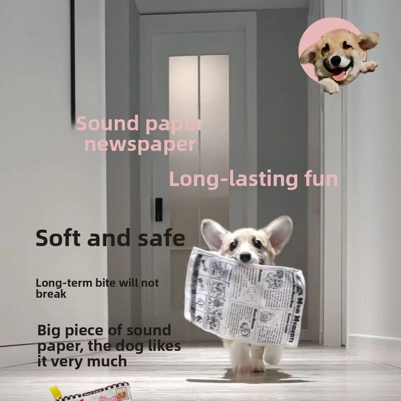 Dog teething newspaper toys