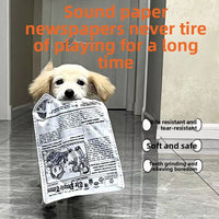 Dog teething newspaper toys